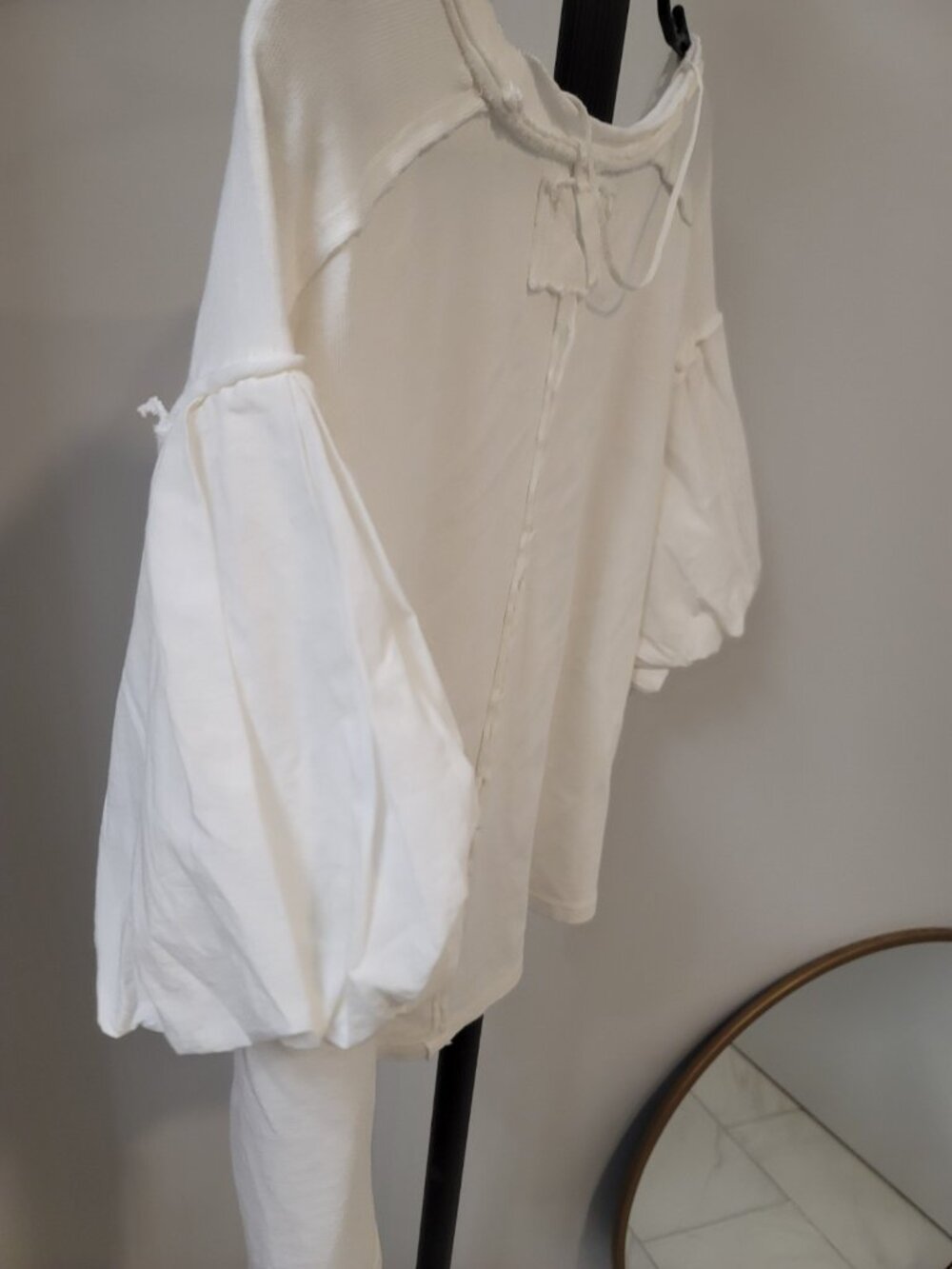 free people We The Free Next Level Tee sz Xs in clean ivory NWT - Picture 7 of 7